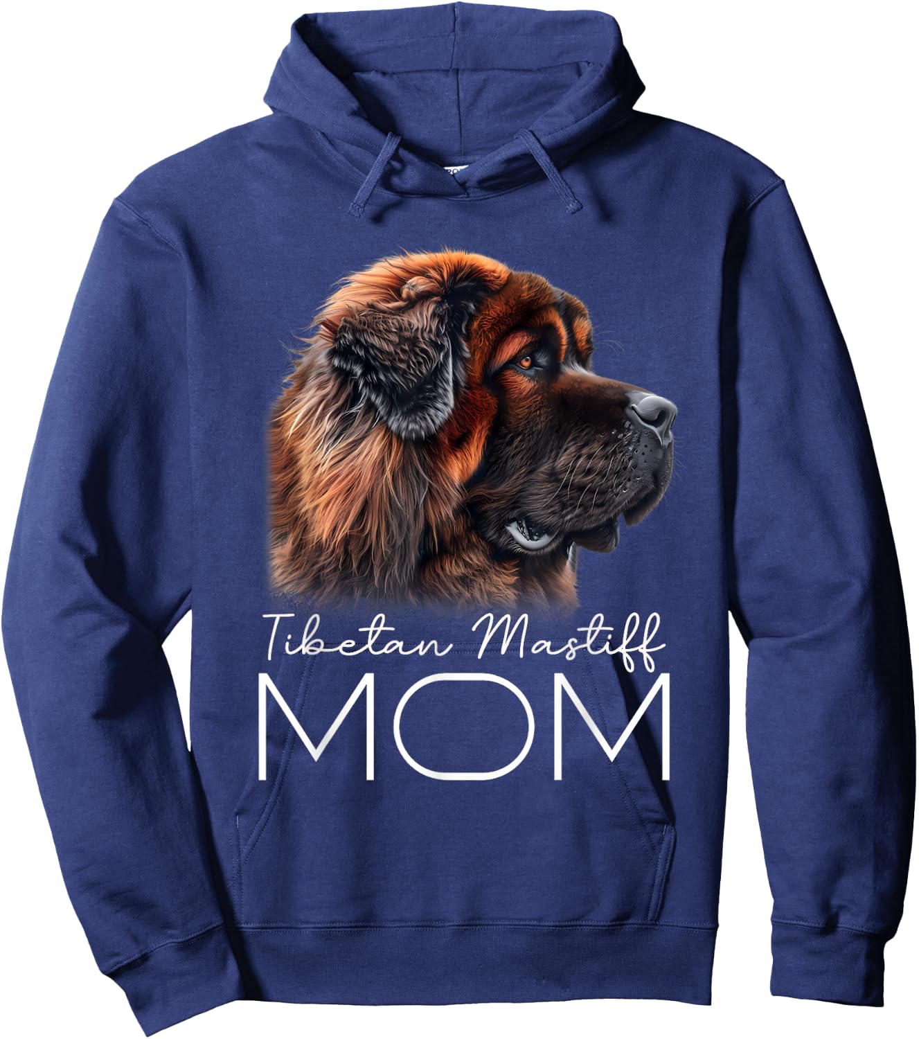 Tibetan Mastiff Mom Hoodie - Hoodie | Navy
