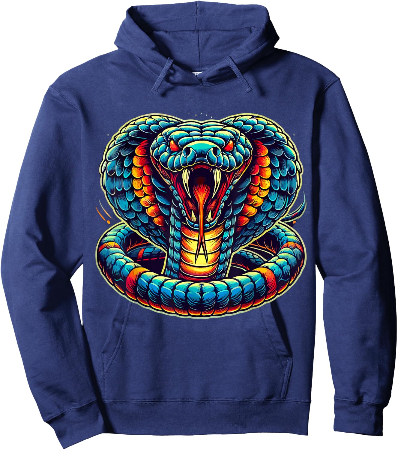 King Cobra Snake Hoodie - Hoodie | Navy