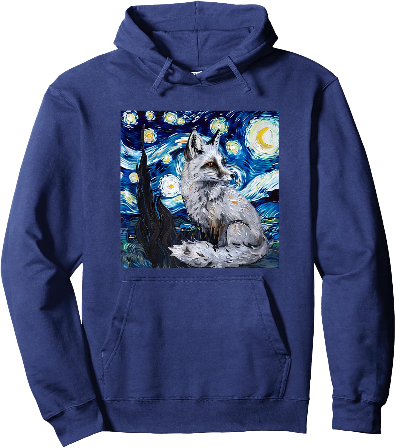 Canadian Marble Fox Hoodie - Hoodie | Navy