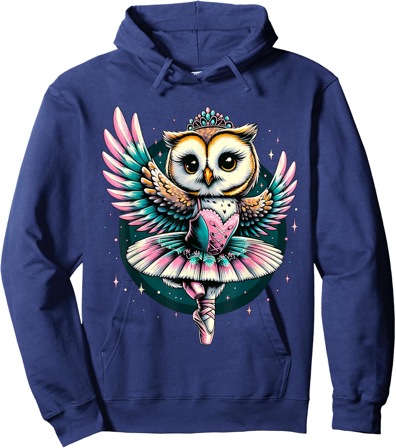 Ballerina Owl Dancing Hoodie - Hoodie | Navy