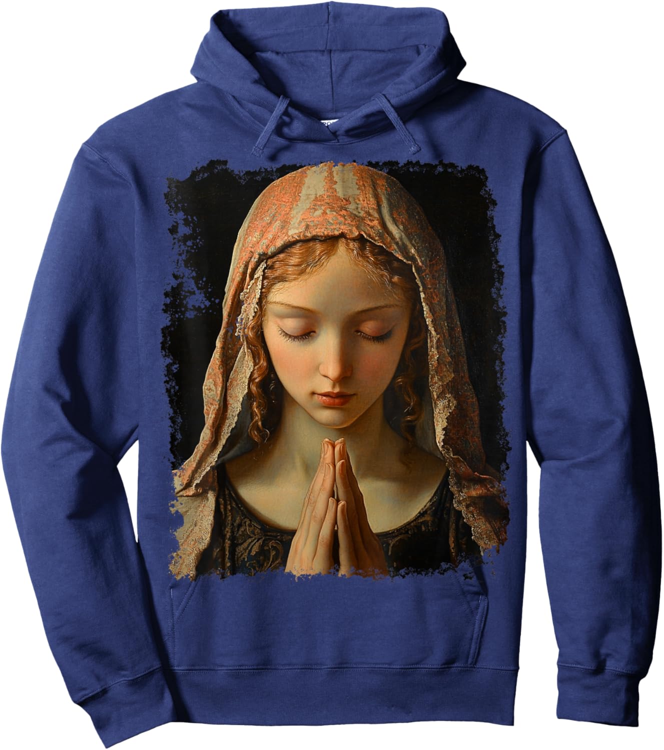 Virgin Mary Praying Hoodie - Hoodie | Navy