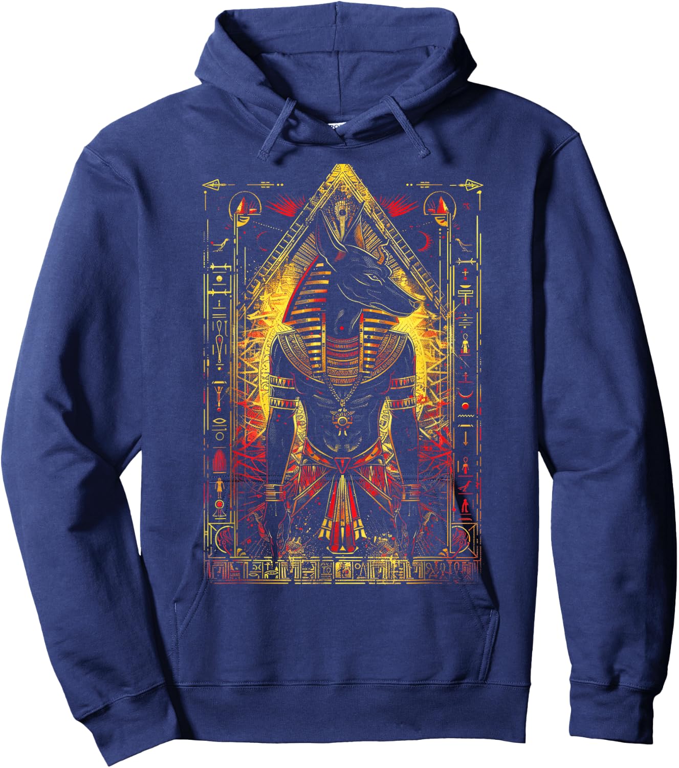 Egyptian Gods Anubis Ra Ruler Egyptian god Hoodie - Hoodie | Navy