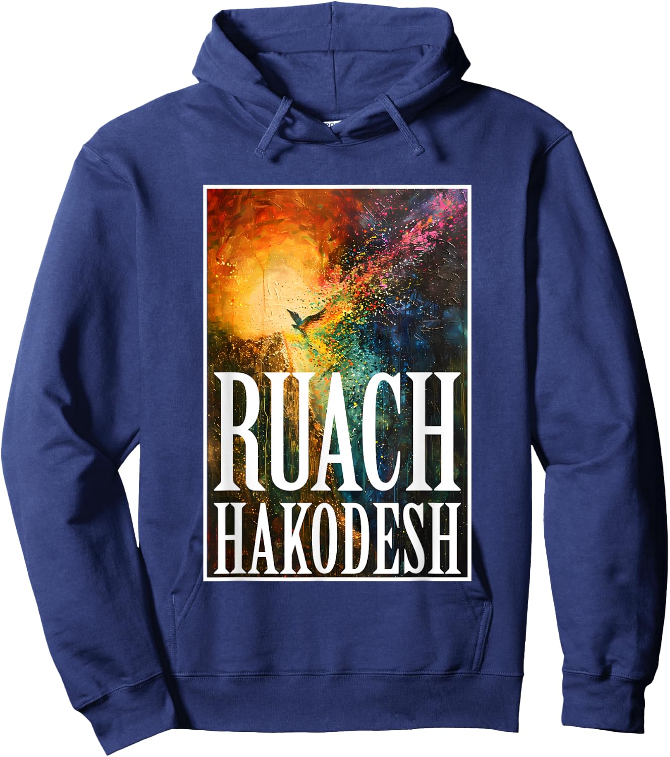 The Holy Spirit Ruach HaKodesh Messianic Hoodie - Hoodie | Navy