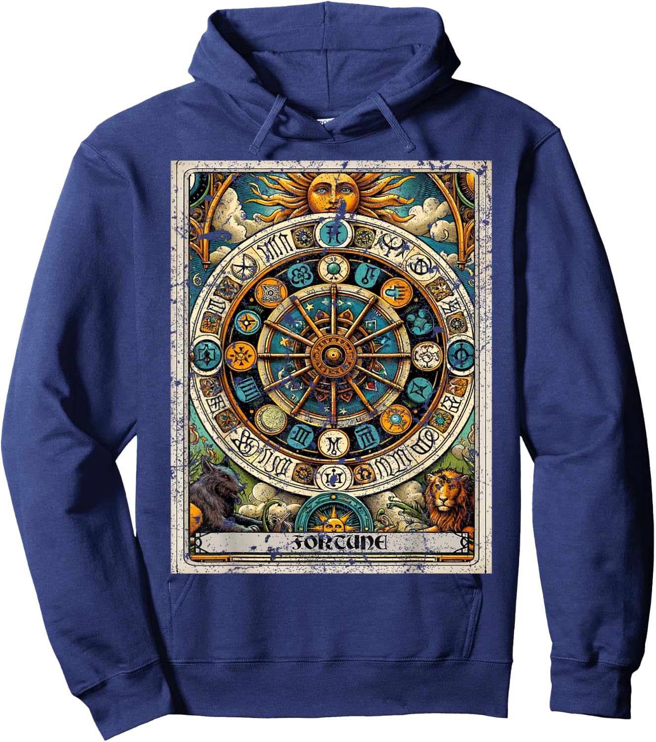 Tarot Card The World Hoodie - Hoodie | Navy