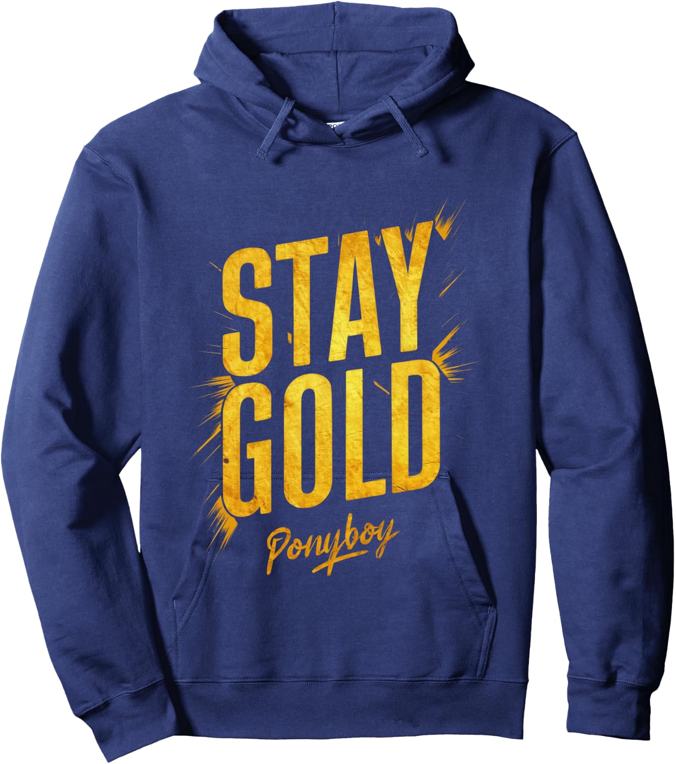 Stay Gold Ponyboy Classic 80s Outsider Hoodie - Hoodie | Navy