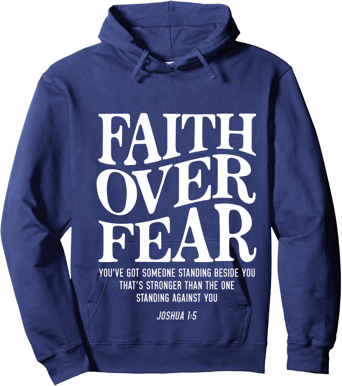 Faith Over Fear Hoodie - Hoodie | Navy