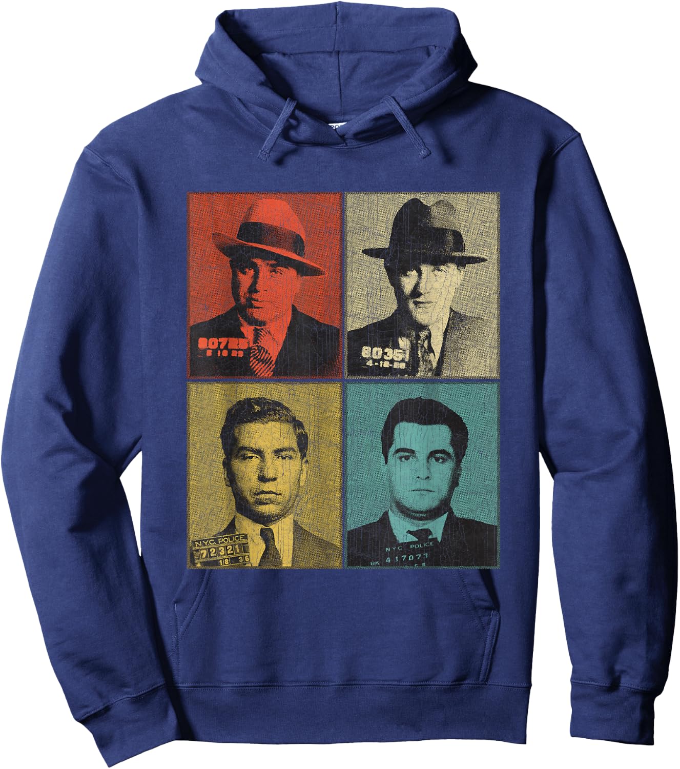 American Gangsters Mafia Bosses Small Hoodie - Hoodie | Navy