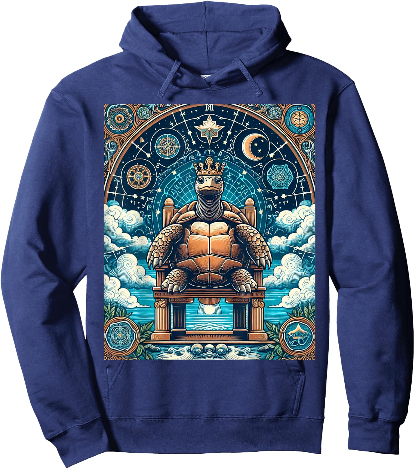 Turtle tarot card Hoodie - Hoodie | Navy