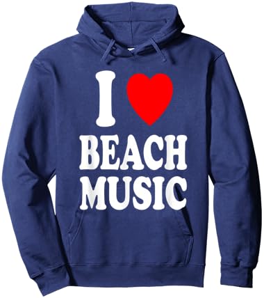 I Heart (Love) Beach Music Hoodie - Hoodie | Navy