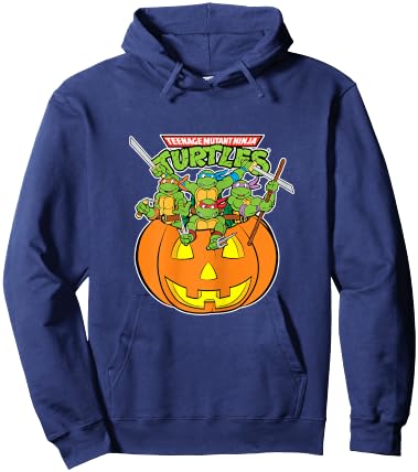 Teenage Mutant Ninja Turtles Group Shot Pumpkin Hoodie - Hoodie | Navy
