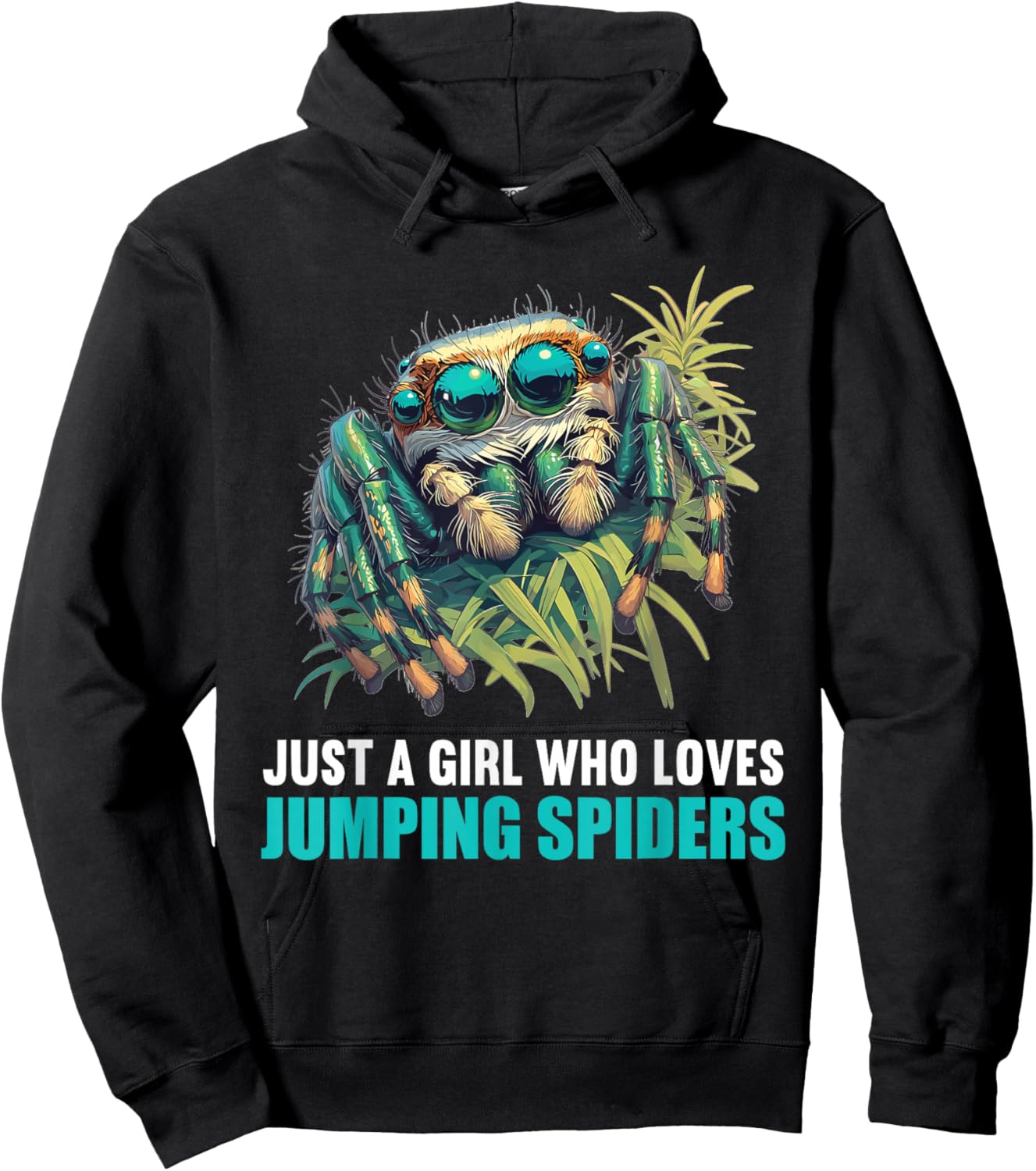 Jumping Spiders Jumping Spider Hoodie - Hoodie | Black