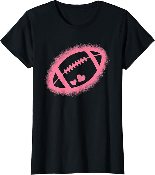 Cute Pink American Football Women Girls Kids