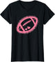 Cute Pink American Football Women Girls Kids