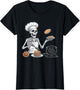 Skeleton Cooking Halloween Shirt Spooky Chef Pancakes Cook