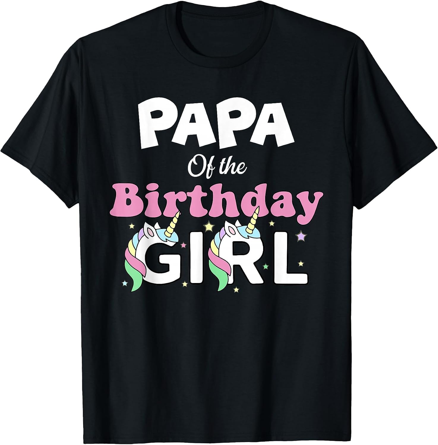 Papa Birthday Girl Unicorn Lover Funny Year Old Bday Party