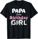 Papa Birthday Girl Unicorn Lover Funny Year Old Bday Party
