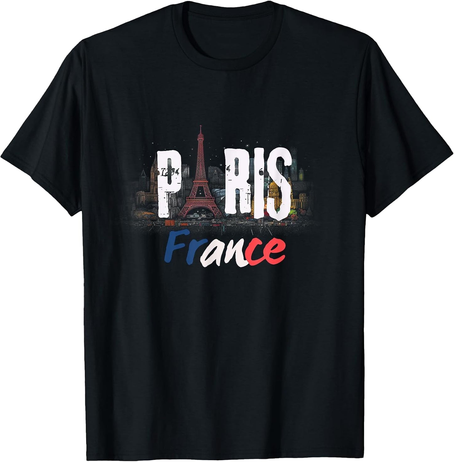 Eiffel Tower Parisian town I Love Paris France Vintage day