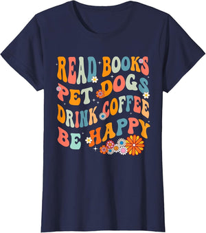 Read Books Pet Dogs Drink Tea Happy Funny Dog