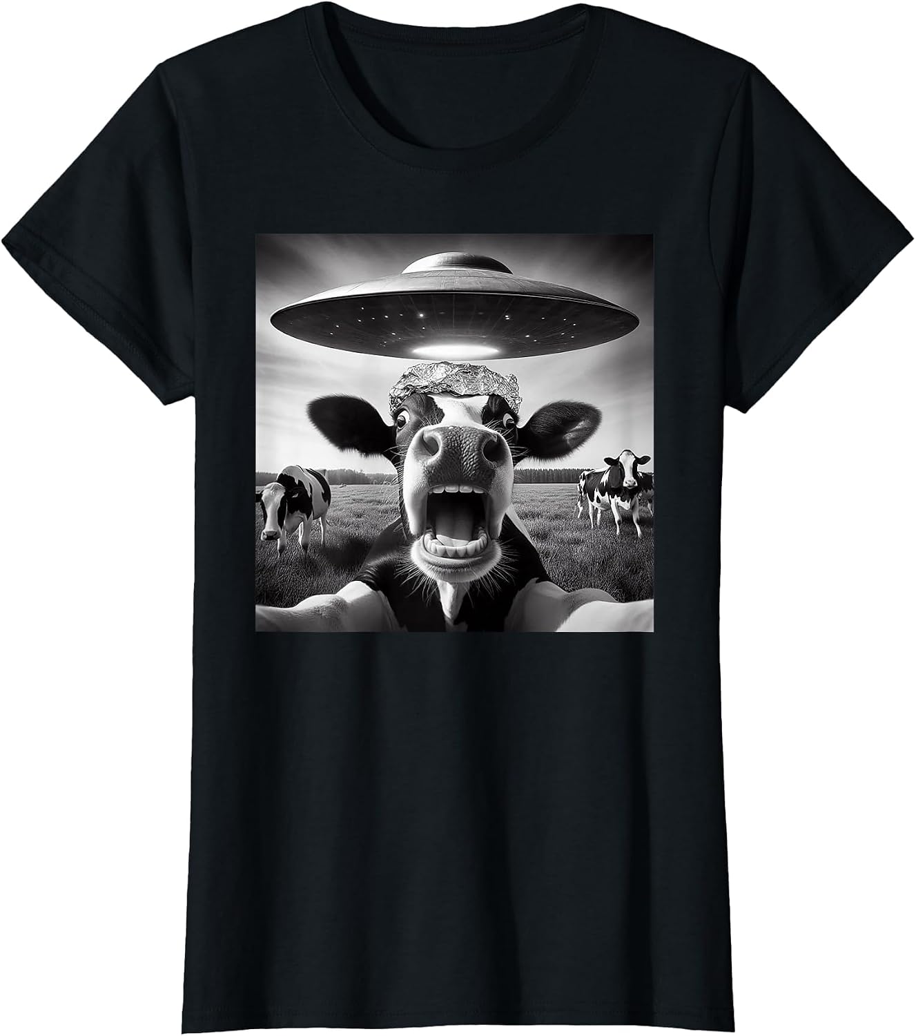 Funny Cow Abduction by UFO Selfie - Hilarious Alien Meme