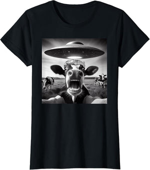 Funny Cow Abduction by UFO Selfie - Hilarious Alien Meme
