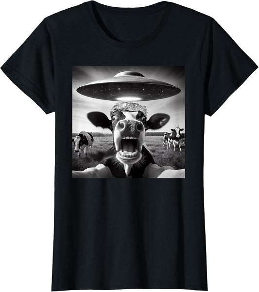 Funny Cow Abduction by UFO Selfie - Hilarious Alien Meme