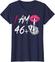 I Am 46 Plus 1 Middle Finger Funny 47th Women's Birthday