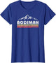 Vintage Bozeman Montana Retro Mountain Souvenir