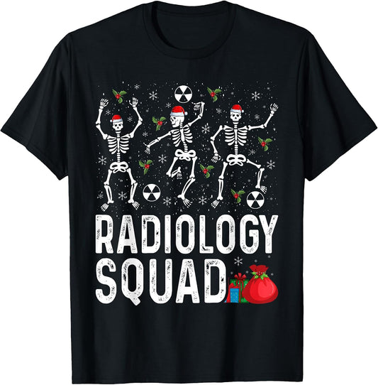 Radiology Squad Skeleton Christmas Radiologist Xray Tech