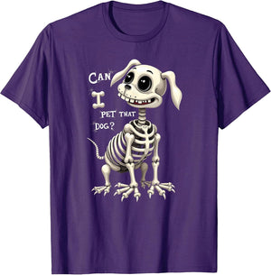 Can I Pet That Dog Skeleton Halloween Gifts Men Women Kids