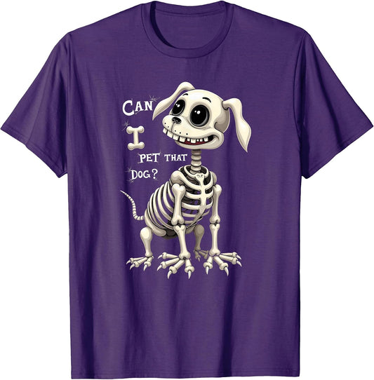 Can I Pet That Dog Skeleton Halloween Gifts Men Women Kids