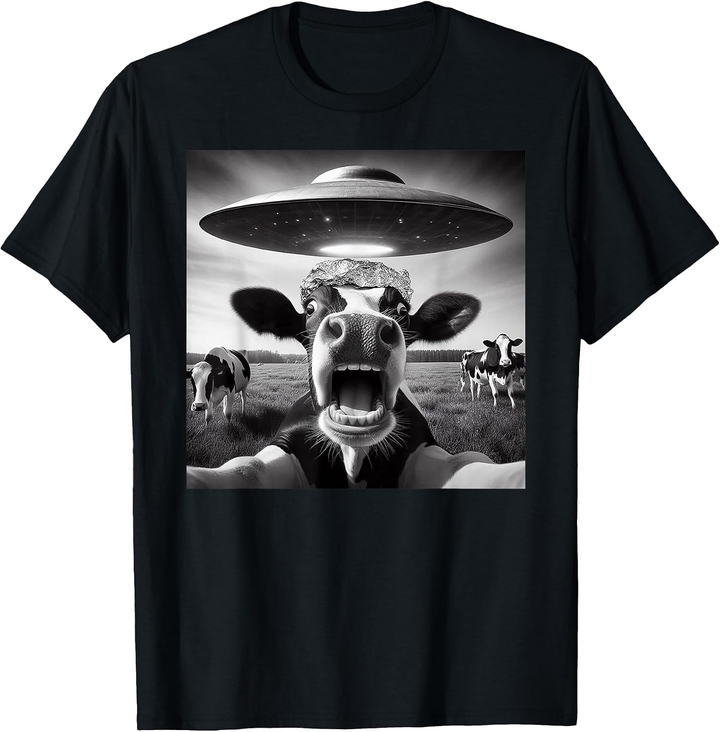 Funny Cow Abduction by UFO Selfie - Hilarious Alien Meme