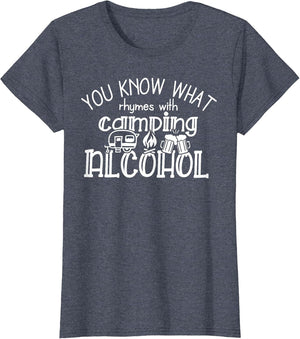You Know What Rhymes with Camping Alcohol Summer Camp Funny