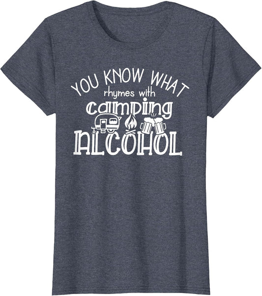 You Know What Rhymes with Camping Alcohol Summer Camp Funny