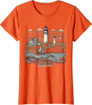 Vintage Cape Cod Massachusetts Nautical Lighthouse Seashore