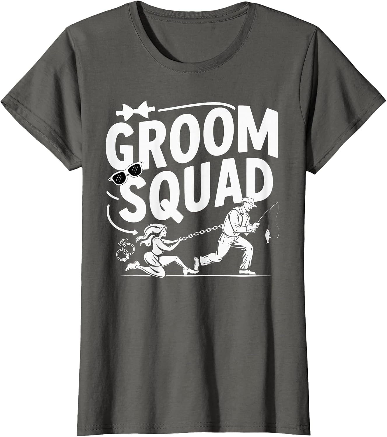 Groom Squad Bachelor Party Groomsmen Wedding Funny Fishing