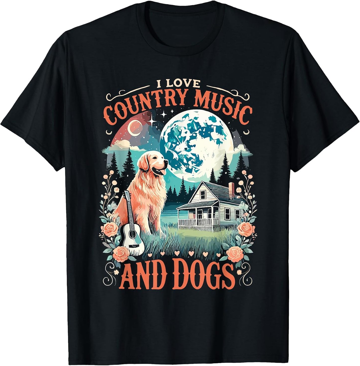 Country Music Lover I Love Country Music And Dogs