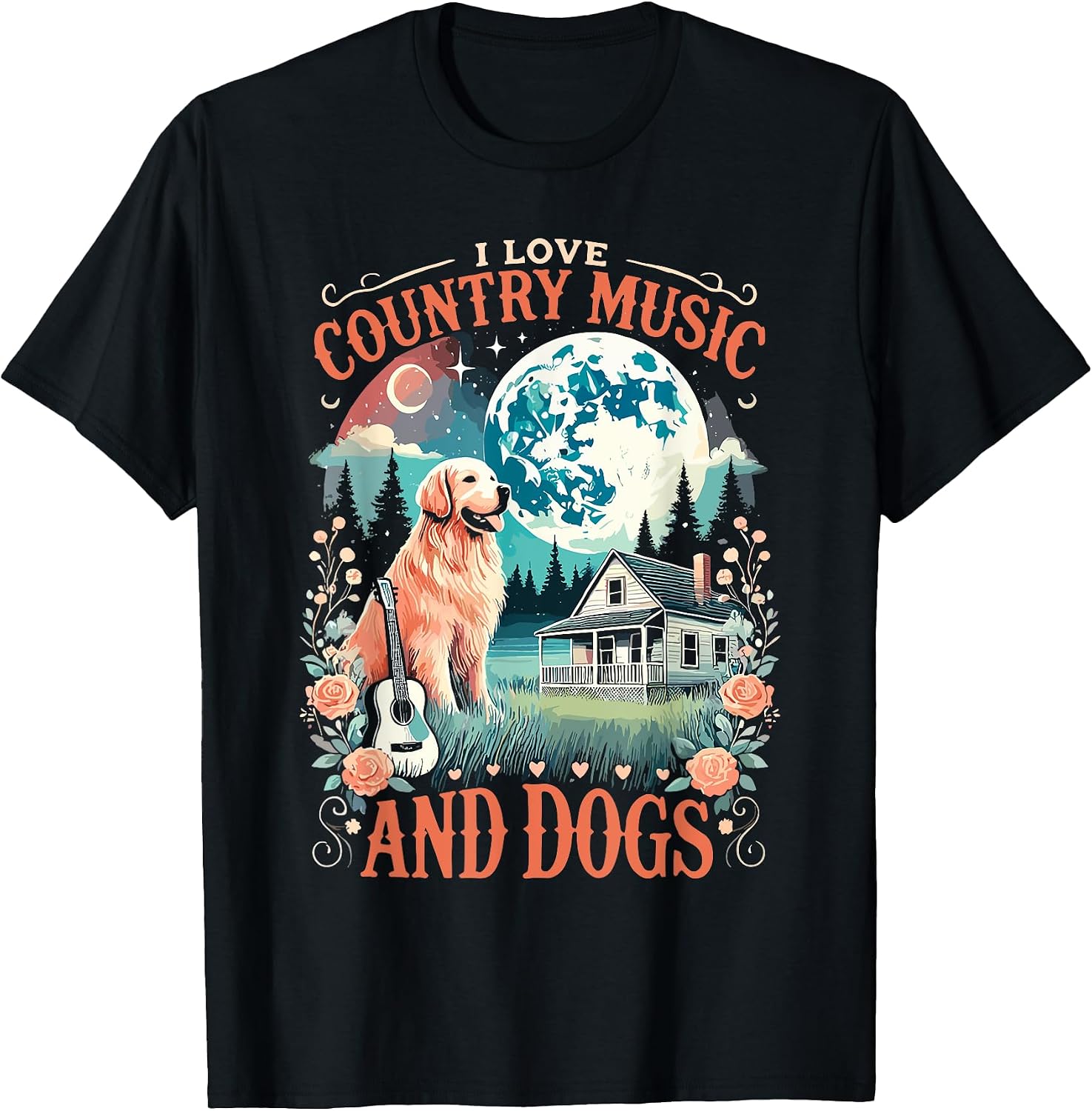 Country Music Lover I Love Country Music And Dogs