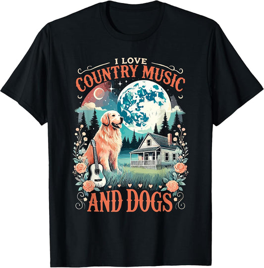Country Music Lover I Love Country Music And Dogs
