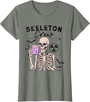 Radiology Halloween Xray Tech Skeleton Coffee Crew CT Tech