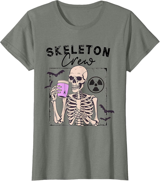 Radiology Halloween Xray Tech Skeleton Coffee Crew CT Tech