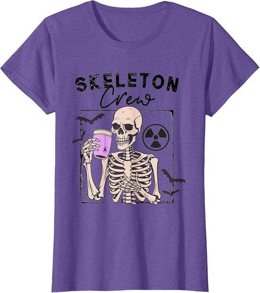 Radiology Halloween Xray Tech Skeleton Coffee Crew CT Tech