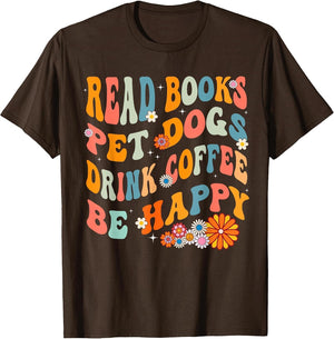 Read Books Pet Dogs Drink Tea Happy Funny Dog