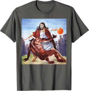 Funny Jesus Crossing Up The Devil Christian Religious