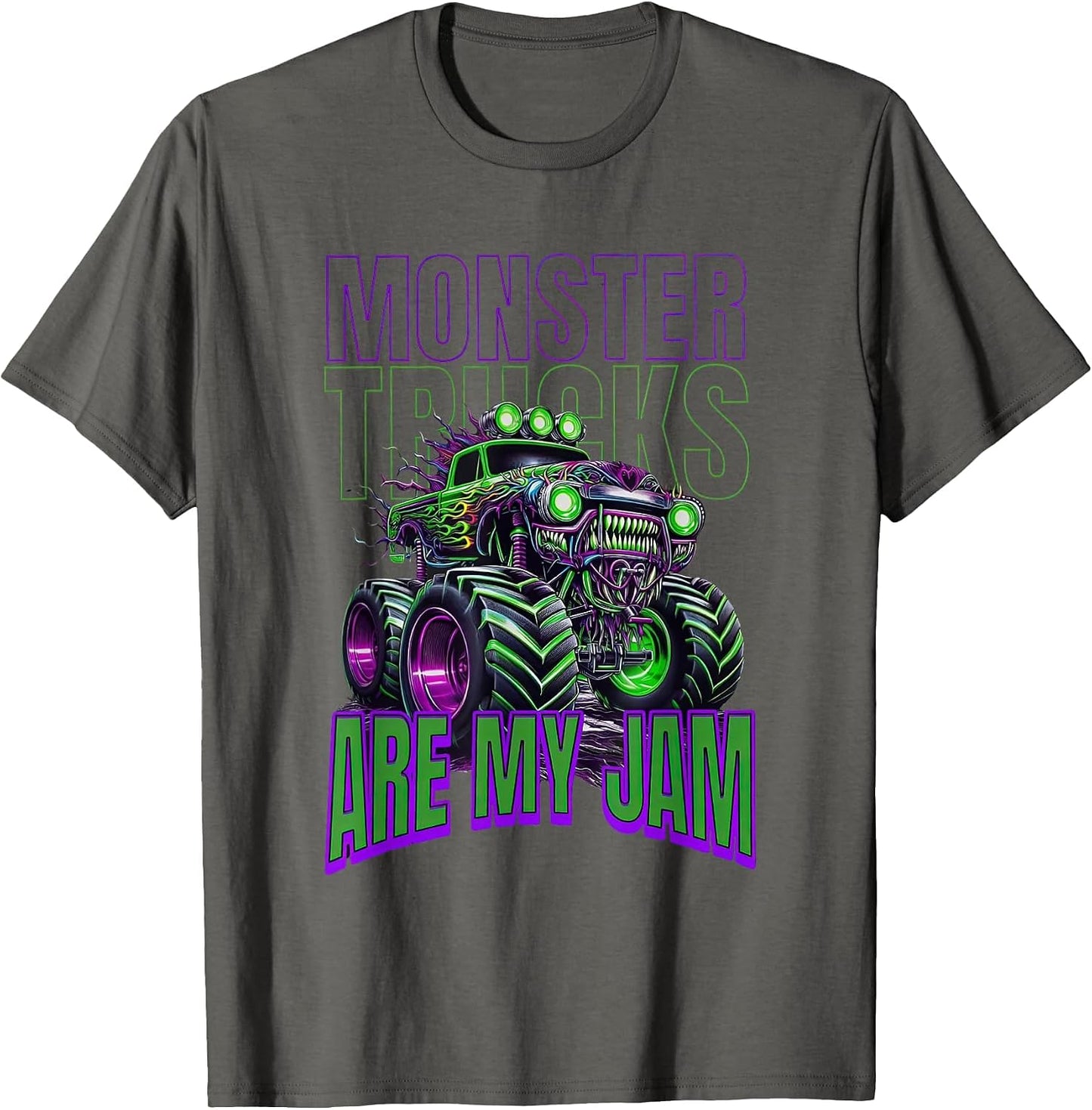 Monster Trucks are My Jam Kids Boys Toddlers Youth & Adults