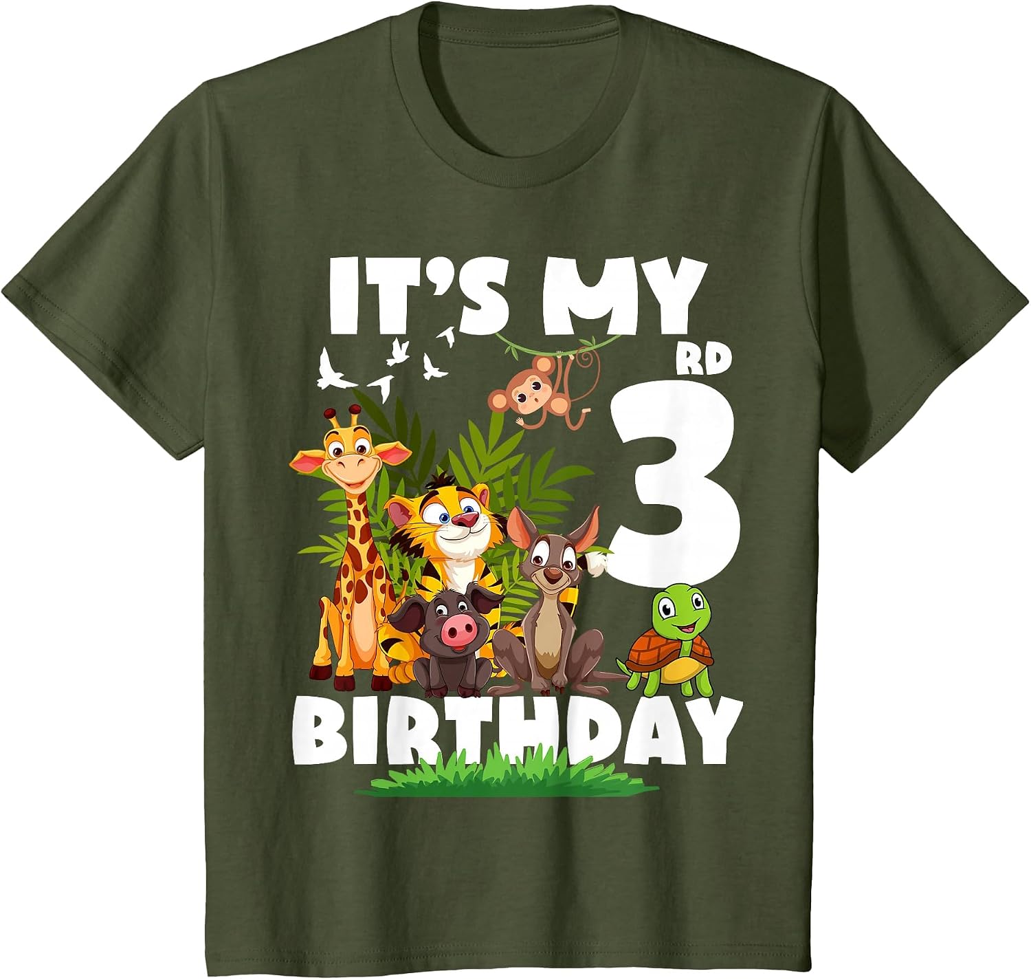 It's My 3rd Birthday Safari Jungle 3 Years Old