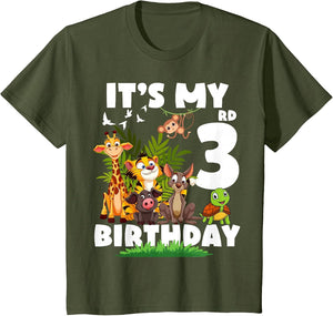 It's My 3rd Birthday Safari Jungle 3 Years Old