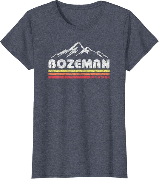 Vintage Bozeman Montana Retro Mountain Souvenir