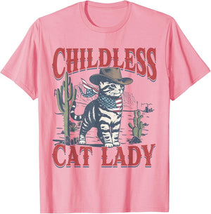 Cowboy Cat Childless Cat Lady for Kamala Election Voting