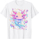 Kawaii Pastel Goth Cute Pink Sparkles Axolotl and Bubbles