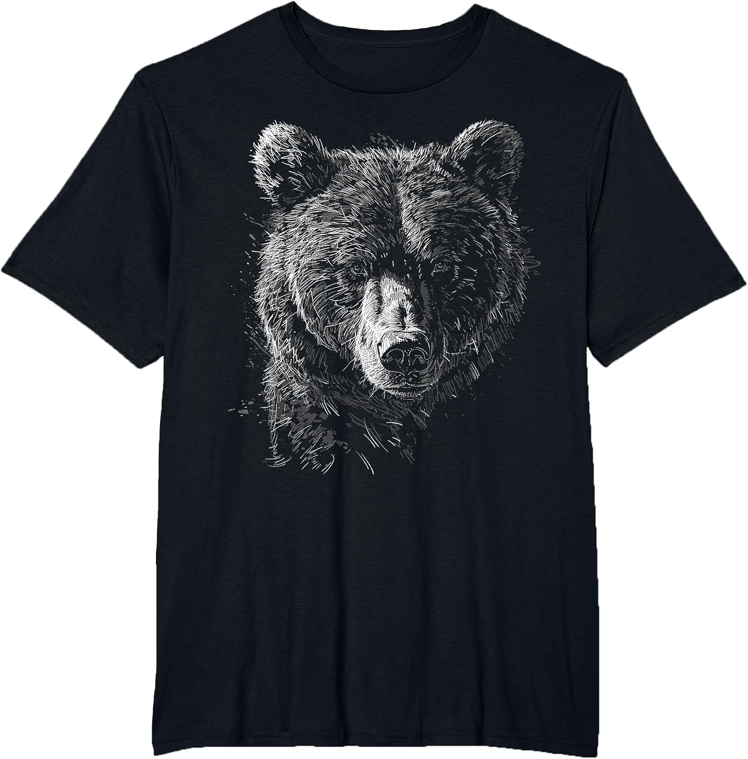 Bear Drawing Animal Graphic Portrait Art Bear